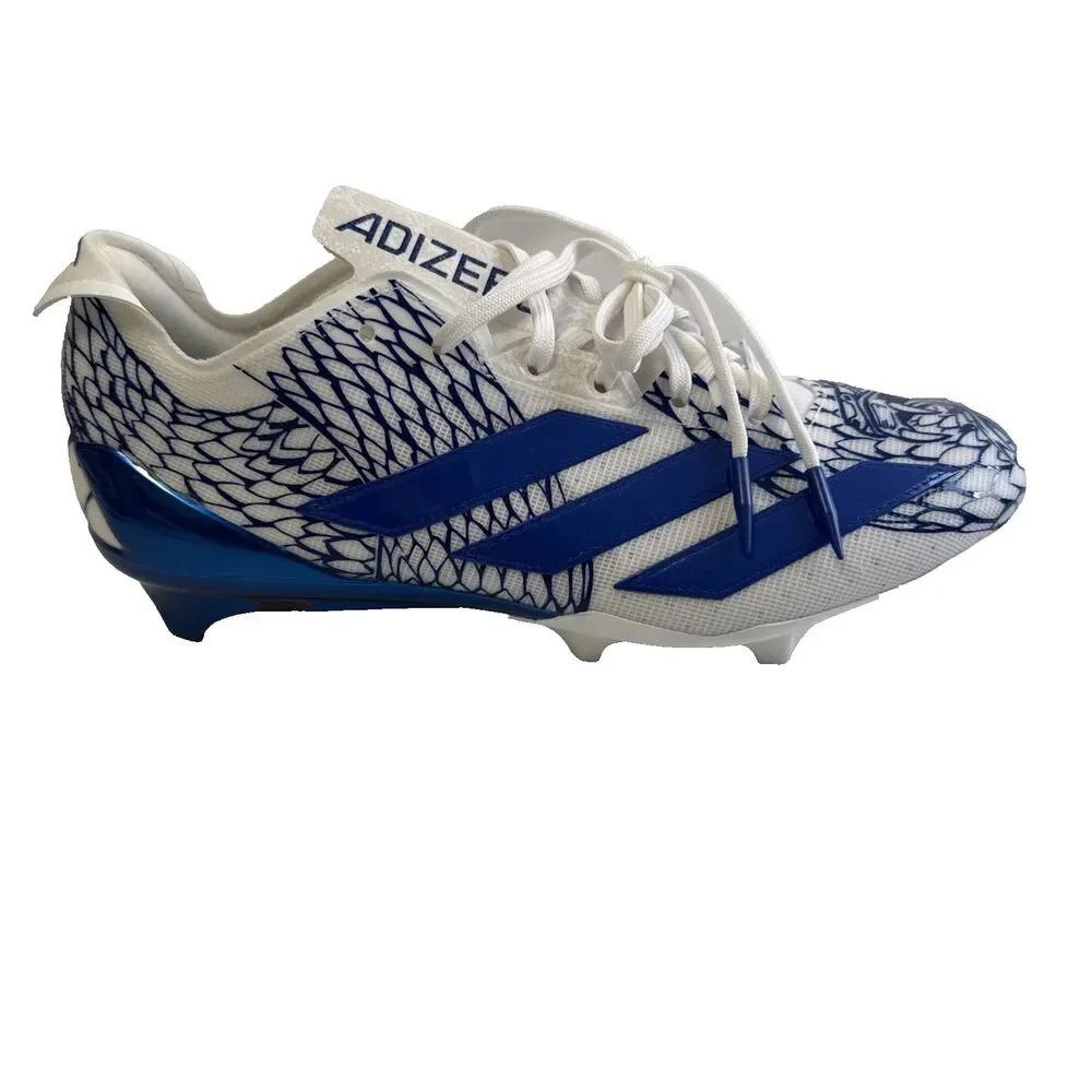 Adidas Adizero Electric II Football Cleats Blue White  IH8569 Men’s Size 10.5 - Picture 2 of 14